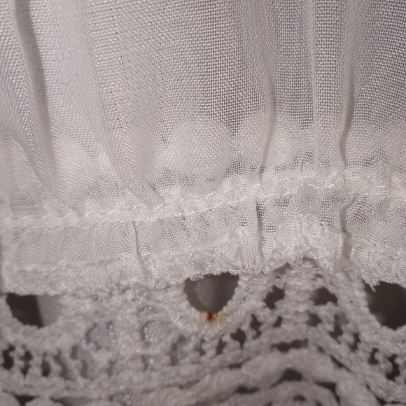 RESTOCKED!! Long White Semi-Sheer Cover Up - Picture 16 of 16